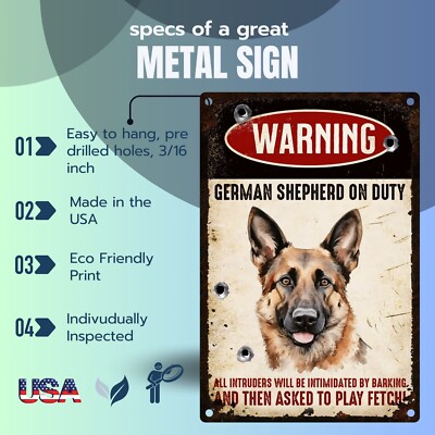 Funny German Shepherd Welcome Sign For Front Door - 8