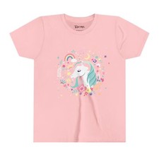 Back to school First Grade Unicorn Pink Youth Short Sleeve Tee