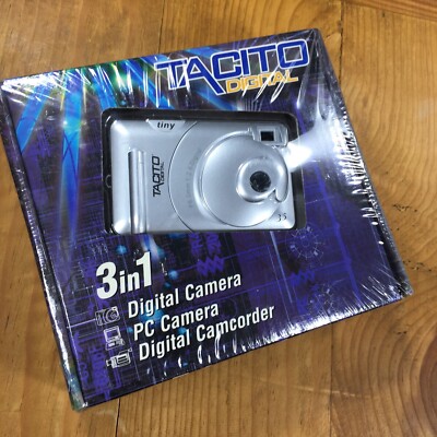 TACITO Digital Camera Camcorder 3 in 1 Tiny Portable Travel Photo PC NEW IN BOX