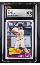 2021 Topps 1965 Redux T65-43 Joey Bart RC CSG 9.5 Mint+