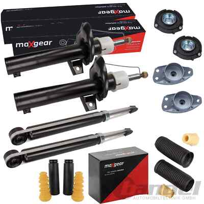 4x MAXGEAR STOßDÄMPFER DOMLAGER PROTECTION KIT VA/HA passend für VW GOLF VI