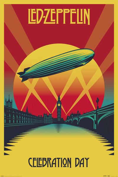 LED ZEPPELIN CELEBRATION DAY 24x36 poster ROBERT PLANT JIMMY PAGE