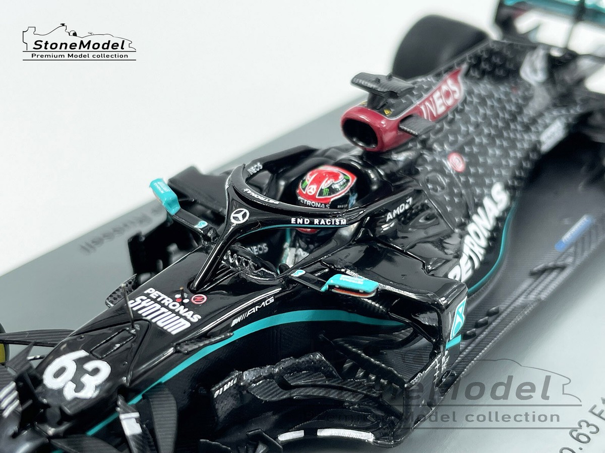 ミニチャンプス 1/43 メルセデス 2020年サクヒールGP ジョージラッセル Mercedes F1 W11 #63 George Russell Sakhir GP 2020 1st F1