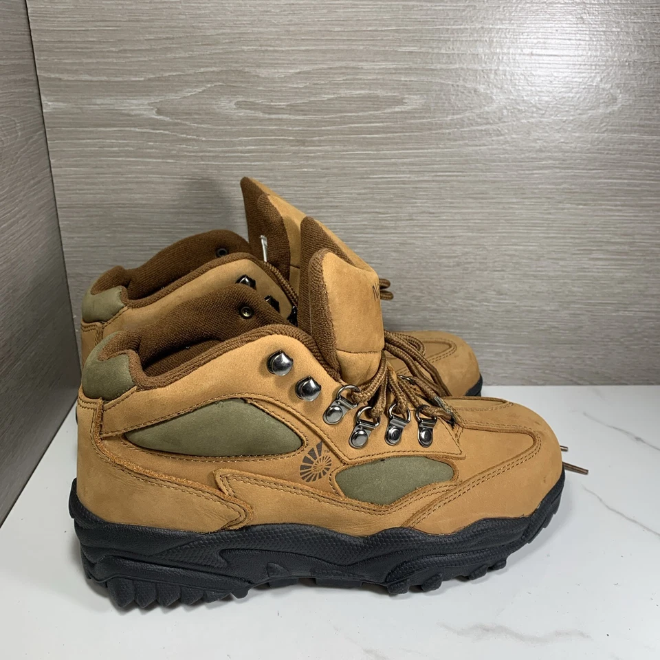 Zapato de trabajo deportivo Nautilus para mujer con punta de acero talla 7 M tostado/verde N1550 Foto 4 de 4