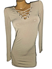 Forever 21 lace up bodycon dress size M