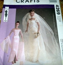 RARE 16  TYLER WENTWORTH COLLECTION DOLL McCall 4269 SEWING PATTERN UNCUT