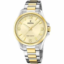 Festina F20657/2 Men's Solar Energy Two Tone Stainless Steel Watch