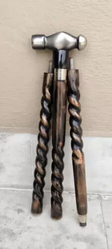 Walking Cane Hammer Designer Solid Head Handle An… - image 3
