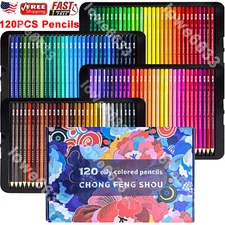 120 Color Premium Art Drawing Pencils for Adults Coloring Books Soft Core NEW