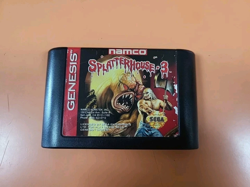 Estuche y juego Splatterhouse 3 Sega Genesis SIN LIBRO Foto 4 de 4