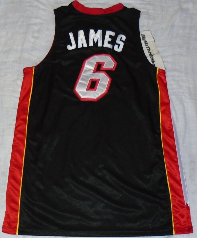 LeBron James Adidas Miami Heat Authentic NBA Basketball Jersey