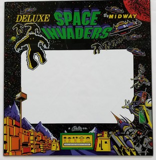 SPACE INVADERS DELUXE GLASS BEZEL SCREEN PRINTED                   PA EXCLUSIVE!