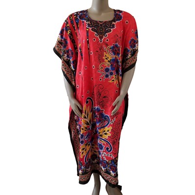 GOLD COAST Muumuu Kaftan Womens O/S Red Blue Yellow Floral Print Dress Cover-Up | eBay GOLD COAST Muumuu Kaftan Womens O/S Red Blue Yellow Floral Print Dress Cover-Up | eBay