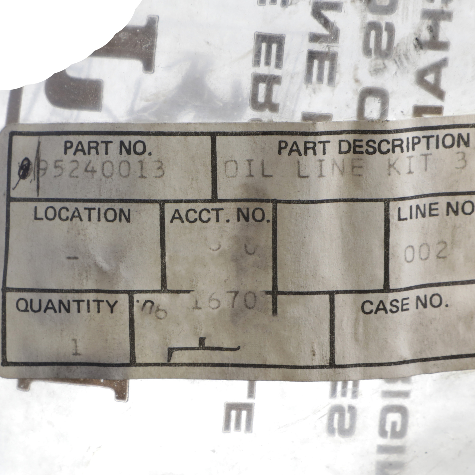 GENUINE FERRARI 3.2 Cab Oil Mod Flex Pipe With Fittings OEM NEW 95240013
