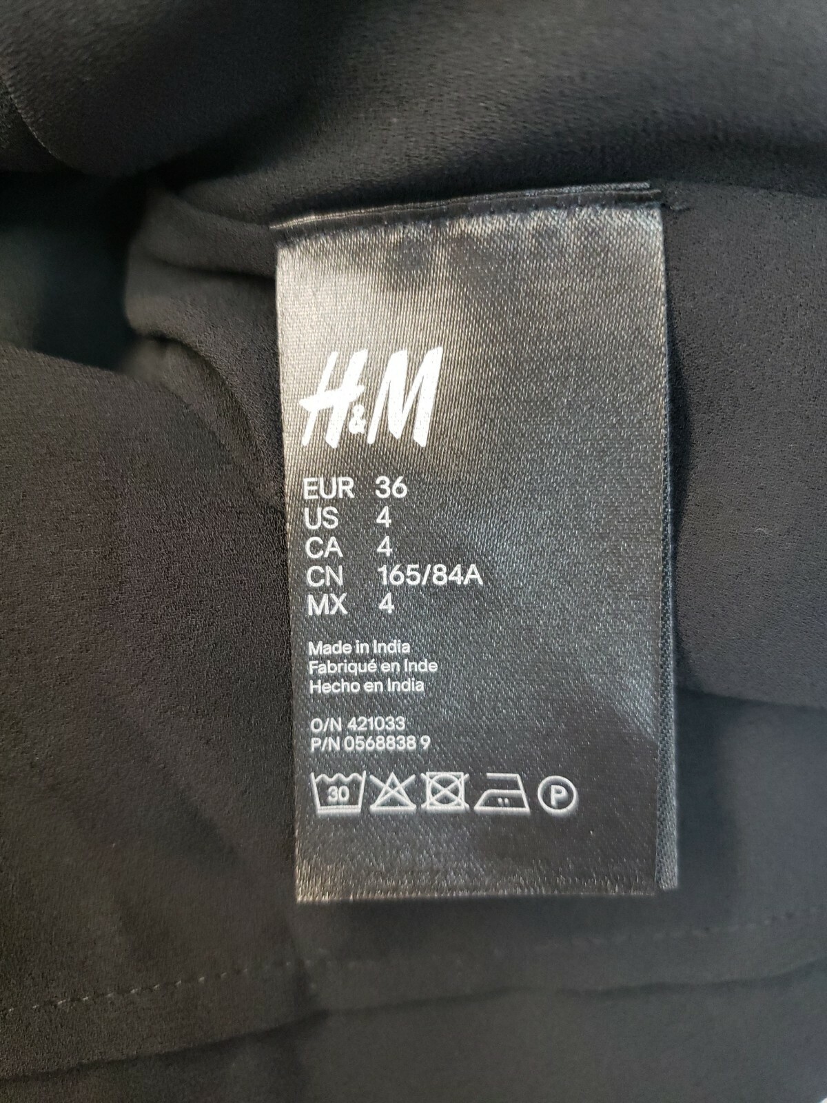 H&M Black Pleated Neckline Sleeveless Women's Dress Size 4 NWT #CB8 thumbnail 9