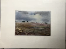 Franz Ehmke 1928-2018 GDR Painter Blankenfelde Field Brandenburg Signed