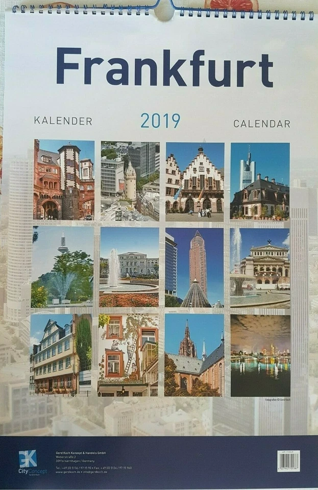 FRANKFURTER 2019 Kalender / Fotografie Fotokalender Frankfurt mit KUNSTBILDERN - Bild 2 von 4