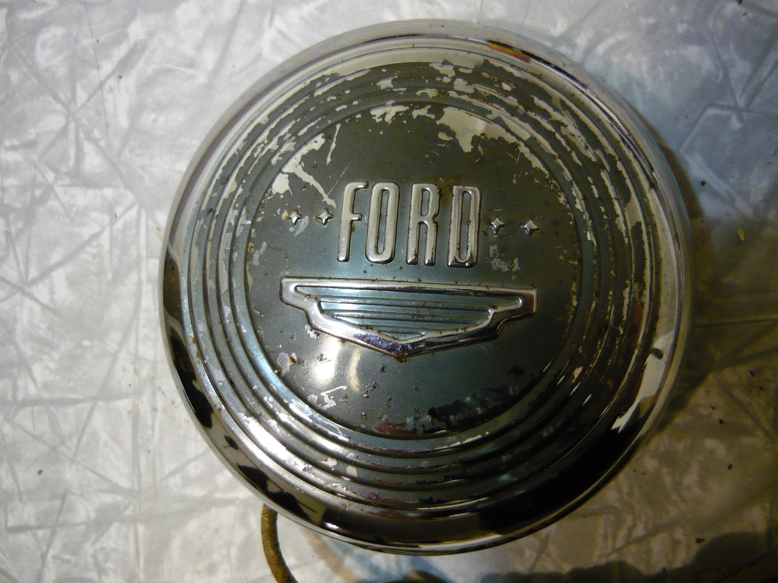 Vintage Ford Horn Button Steering Wheel Sign Badge Emblem eBay