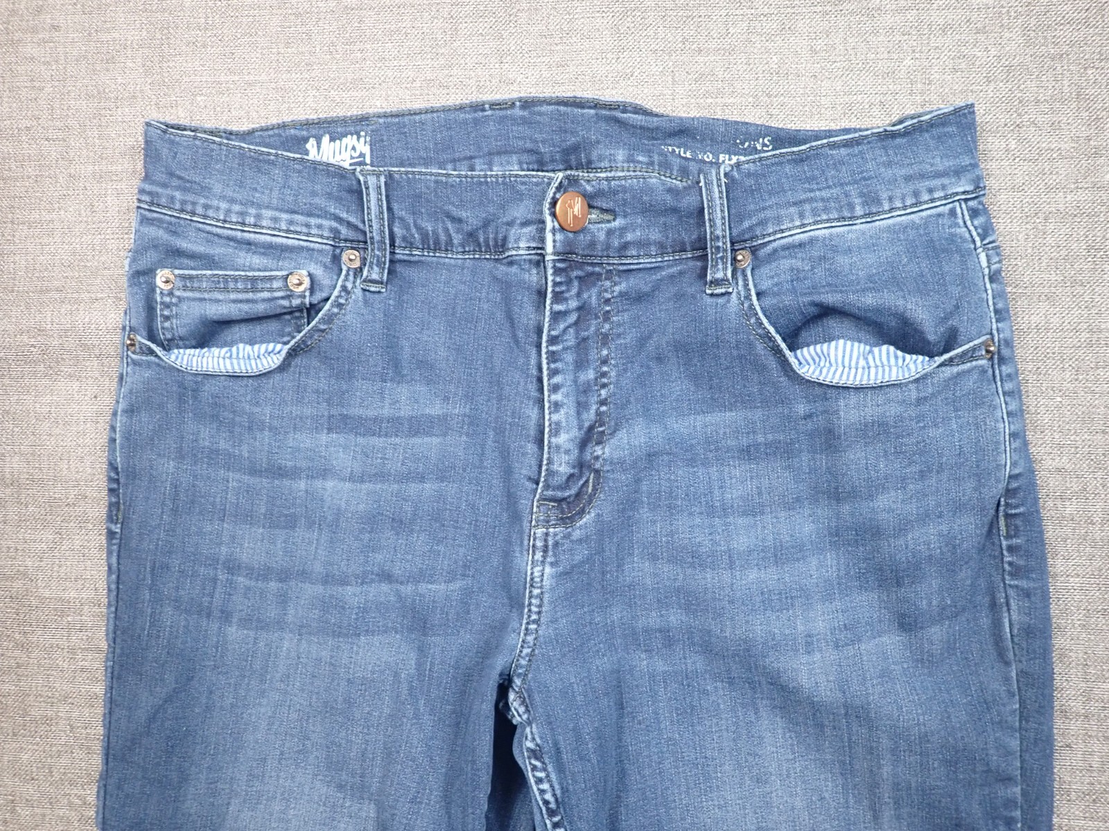 Mugsy Jeans Fultons Stretch Denim Jeans Men's 34x32 Blue FLX3NFU eBay