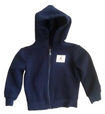 Jordan Flight TODDLER All Black Embroidered Hoodie Sweatshirt FULL ZIP