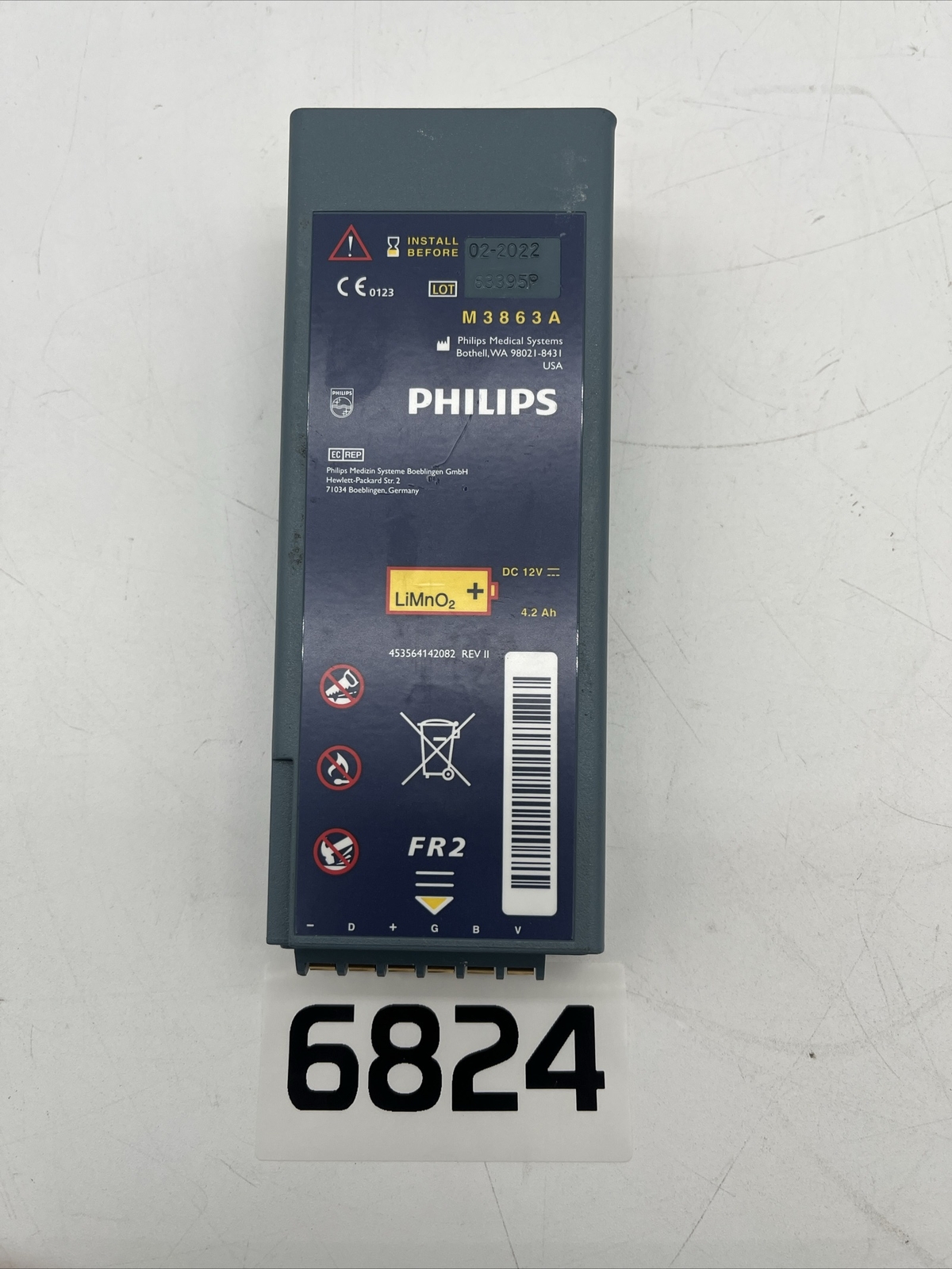 Philips M3863A AED Battery (6824) eBay