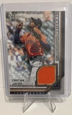 Cristian Javier 2023 Topps Museum Collection Meaningful Material Patch #D40/50