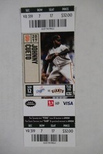 SAN FRANCISCO GIANTS VS LOS ANGELES DODGERS 9/12/2017 FULL TICKET ~ JOHNNY CUETO