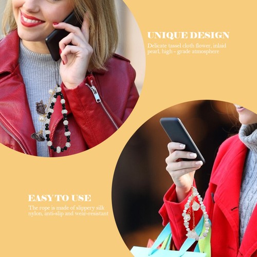 2 Pcs Mobile Phone Decorative Bracelet Strap Charms Pendants Lanyard - 第 9/12 張圖片