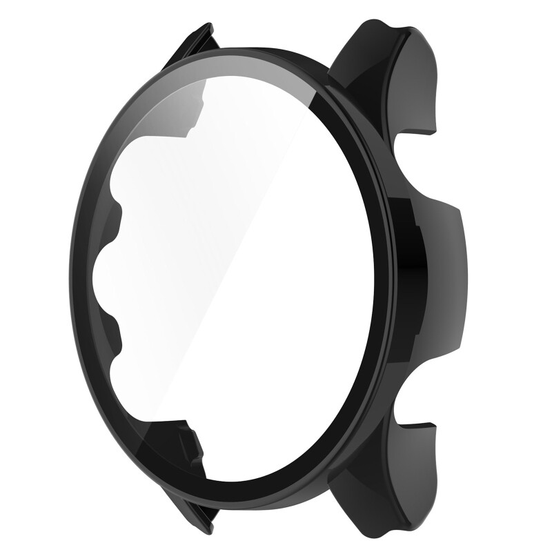 Tempered Glass Screen Protector with Bumper Cover for Garmin Forerunner 2