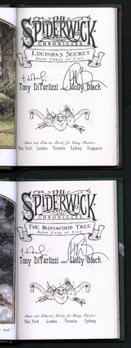 Tony DiTerlizzi Holly Black SIGNED AUTOGRAPHED Spiderwick Chronicles HC Set #1-5 - Picture 10 of 11