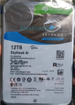 Seagate ST12000VE001 SkyHawk AI 12TB 7200RPM SATA 6Gb/s 256MB 3.5