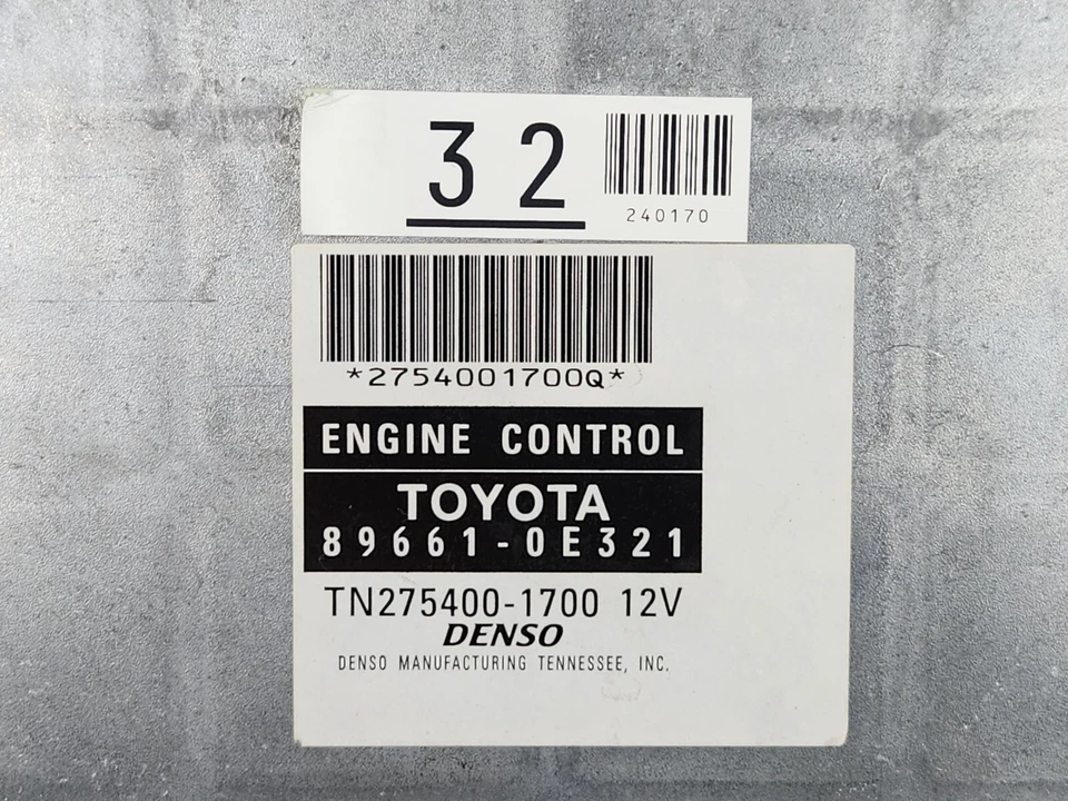 🏅 2008 - 2010 Toyota Highlander 3.5L computador motor ECU 89661-0E321 🏅 - Imagem 2 de 4