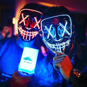 halloween cosplay purge maske led mask fur party halloween kostum dekoration sh ebay