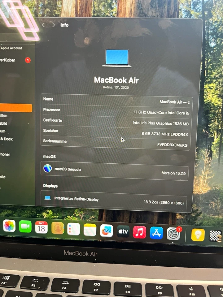 Apple MacBook Air 13" 2020 · i5 · 8GB · 500GB, Foto 1 von 5