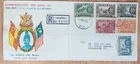 Malaya definitive stamps Singapore registered FDC SULTAN