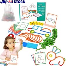 Training Focus Montessori Smart Sticks Wooden Sticks Puzzle Game  Gift