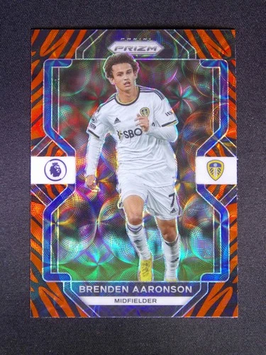 2022-23 Panini Prizm Premier Brenden Aaronson #259 Tiger Stripe Case Hit SSP