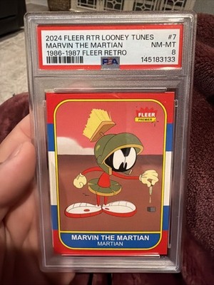 2024 Fleer Retro Looney Tunes 1986-87 Marvin the Martian #86F-7