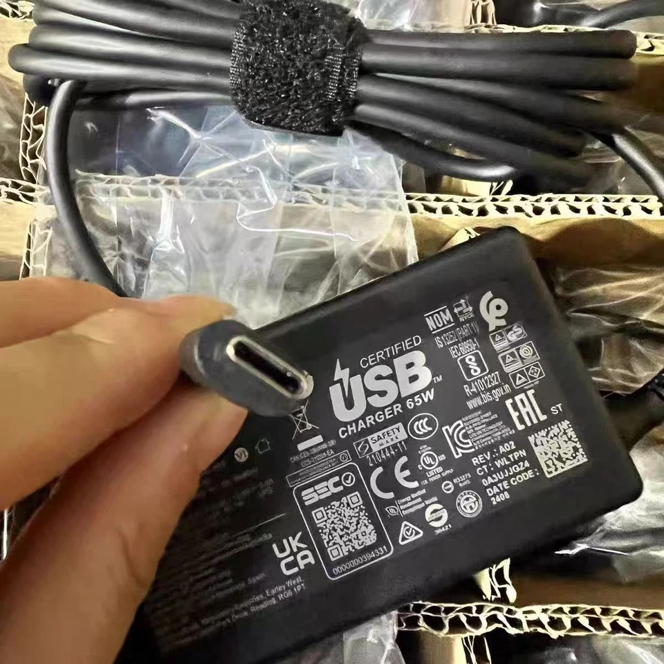 Cargador Original 65W USB C Tipo C para HP Chromebook Lenovo/Acer/Asus/Samsung Foto 2 de 4