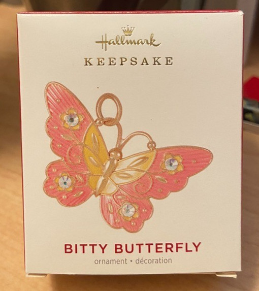 2021 Hallmark *Bitty Butterfly* Miniature Keepsake Ornament ~ Metal~