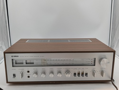Yamaha CR-800 Vintage Natural Sound AM/FM Stereo Receiver 1970s Tested Working