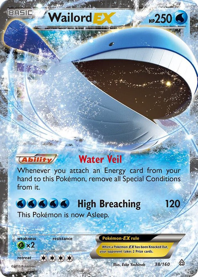 Wailord EX (38/160) Ultra Rare NM Near Mint | XY Primal Clash