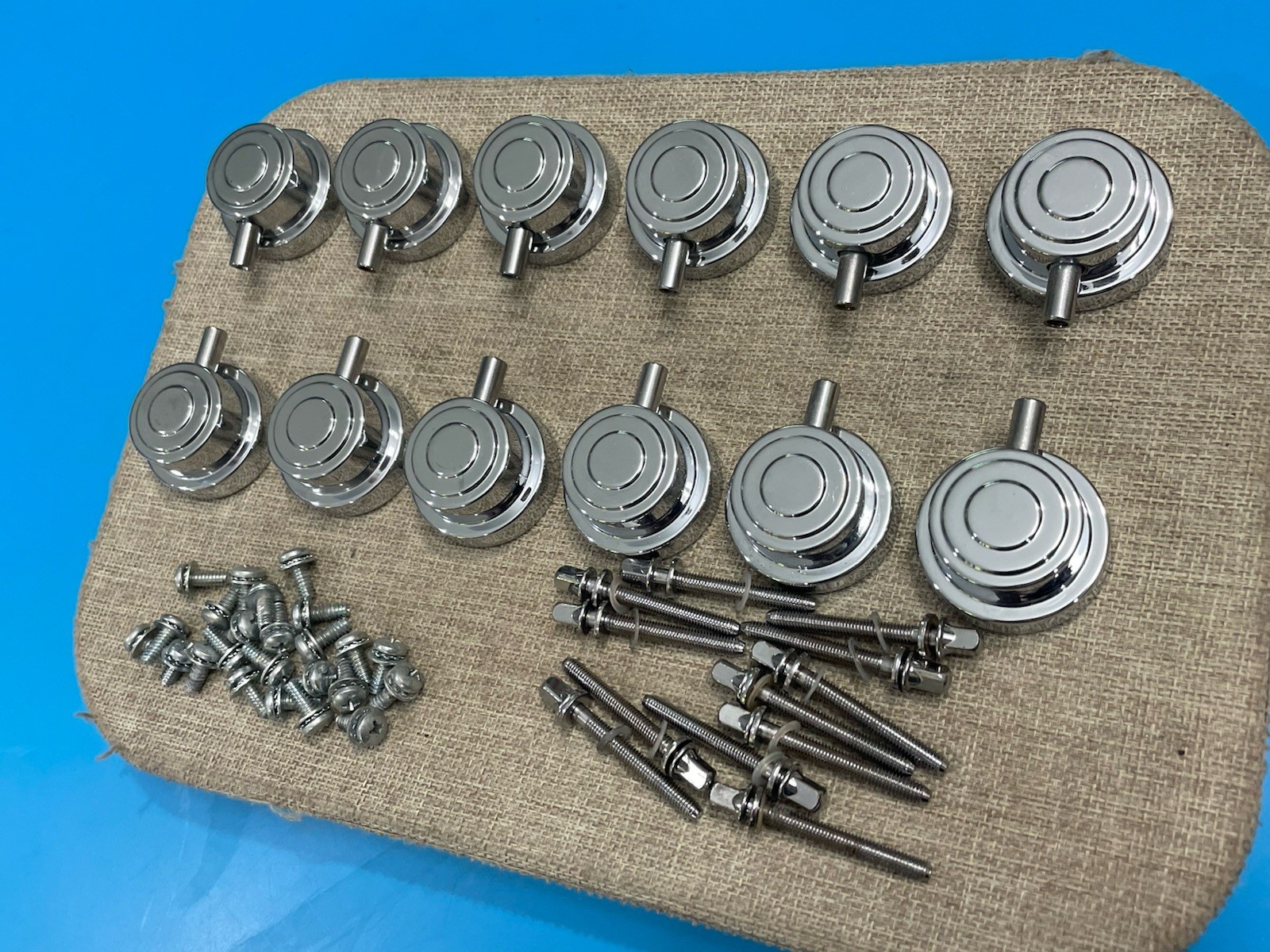 DW Collectors Series Floor Tom Drum Lug Set 12 Lugs & True Pitch Tension Rods