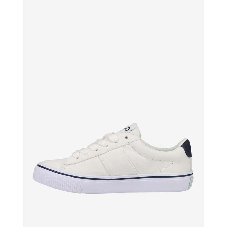 NUEVO Polo Ralph Lauren Sayer Tenis Blanco/Azul Talla 5Y/6.5 Para Mujer RF10409 Foto 3 de 4