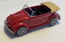 Wiking 1:87 VW Käfer Cabrio 1302 -  IE schwarz - Verdeck beige - weisswandreifen