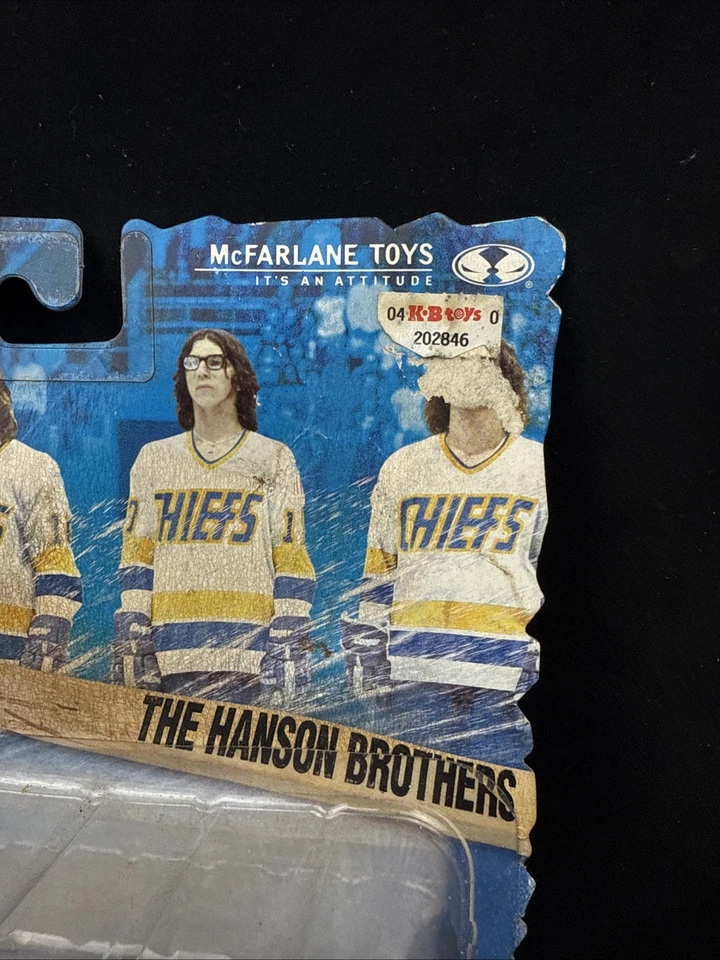 Экшн-фигурка Hanson Bros хоккей McFarlane Toys Jeff Hanson SLAP SHOT NO18 новая в коробке - Изображение 4 из 4