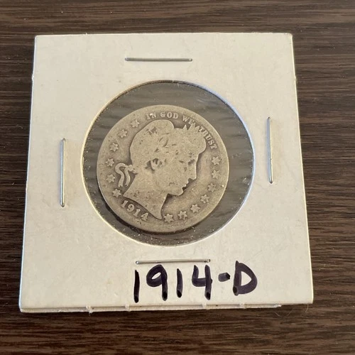 1914-D 25C Barber Quarter