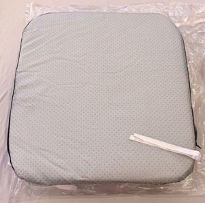 Foam Seat Cushion Chair Pad Black & Gray Office Home (2 Cushions)