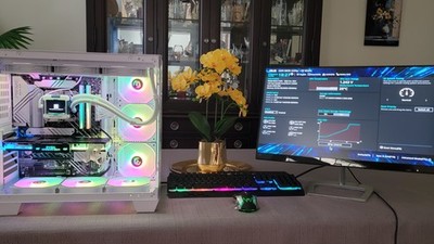 Custom Built Gaming Computer with Monitor, Keyboard and Mouse