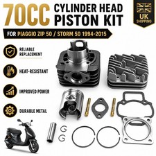 70cc Engine Big Bore Cylinder Piston Gasket Kit For Piaggio Zip 50 2T 2009-2015
